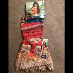 Disney Moana Costume and wig